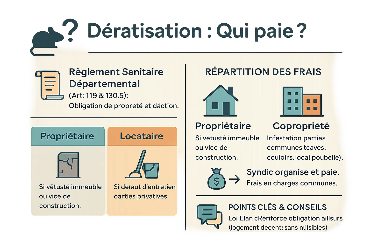 <strong>Représentation visuelle des responsabilités financières en cas de dératisation</strong>