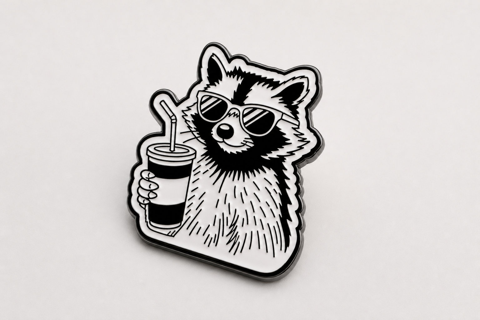 Sarcastic Raccoon Pin For Your Witty Collection