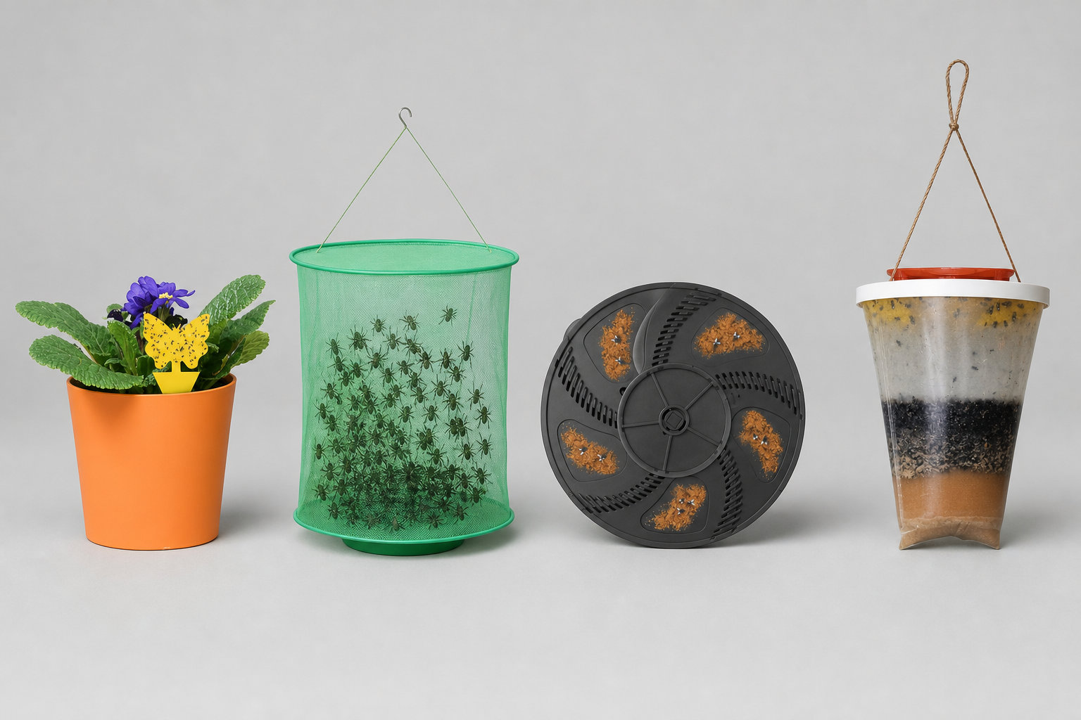 3 dispositifs AltoMouche™ pour capturer les insectes volants