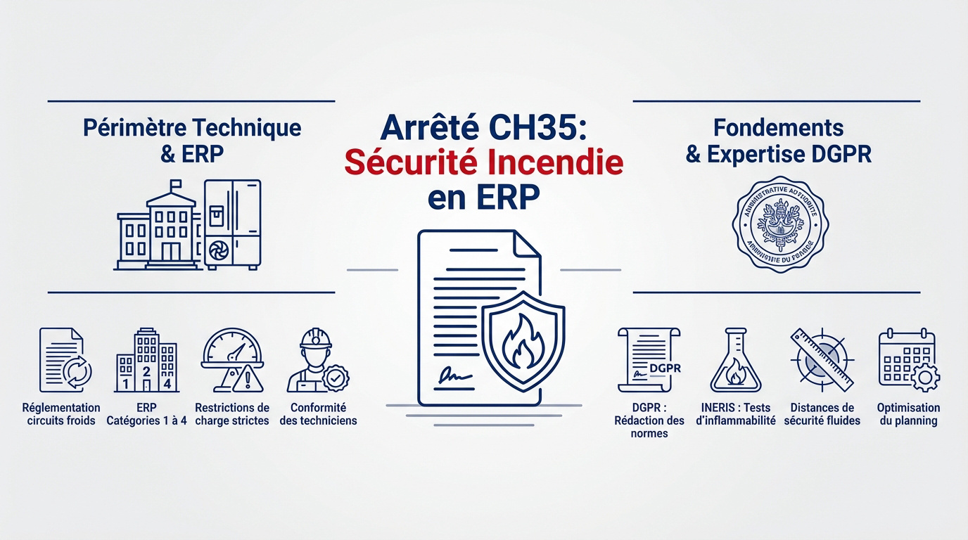 Réglementation arrêté CH35 et sécurité incendie ERP