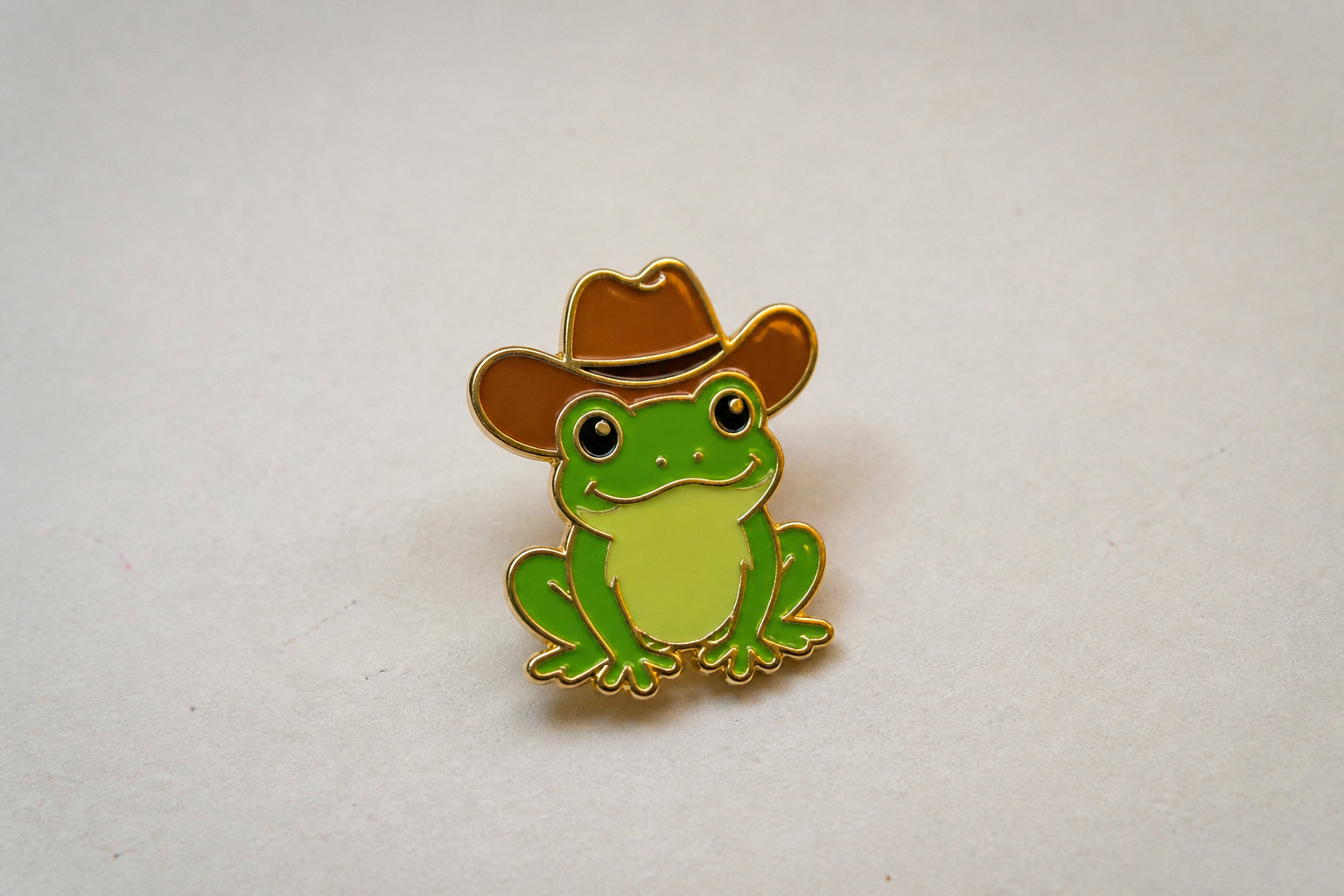 Giddy Up Slt Frog Pin: Playful Branding Example