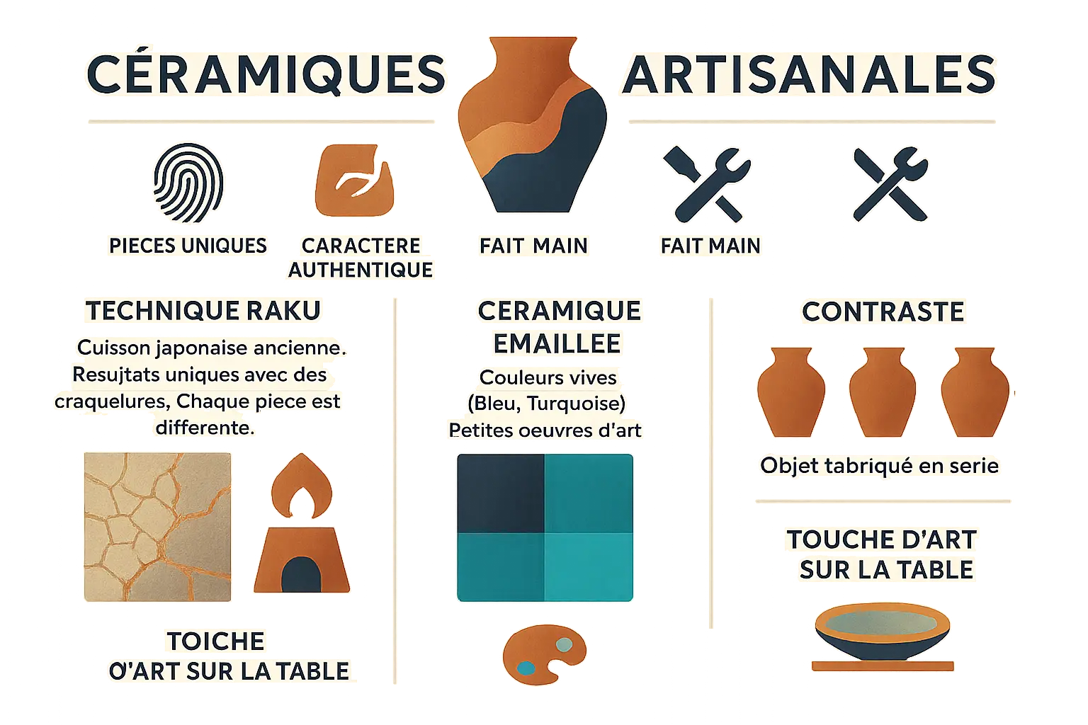 <strong>Dessous de plat en céramique artisanale</strong>