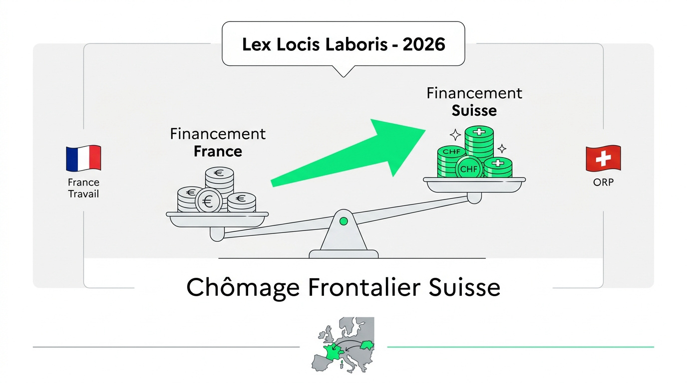 Transition du système d'indemnisation chômage de la France vers la Suisse pour les frontaliers