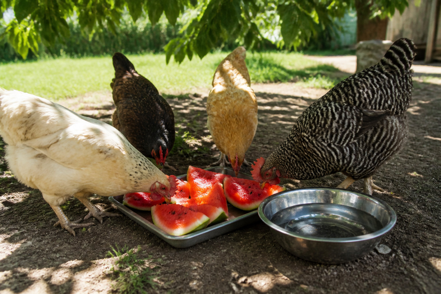Comment nourrir et hydrater ses poules durant la canicule ?