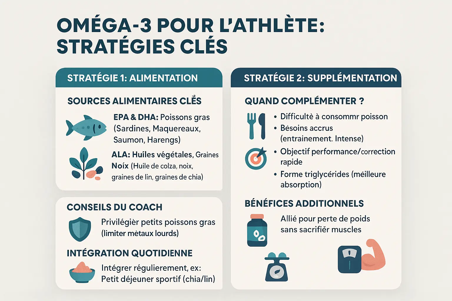 <strong>Omega-3 et performance sportive</strong>