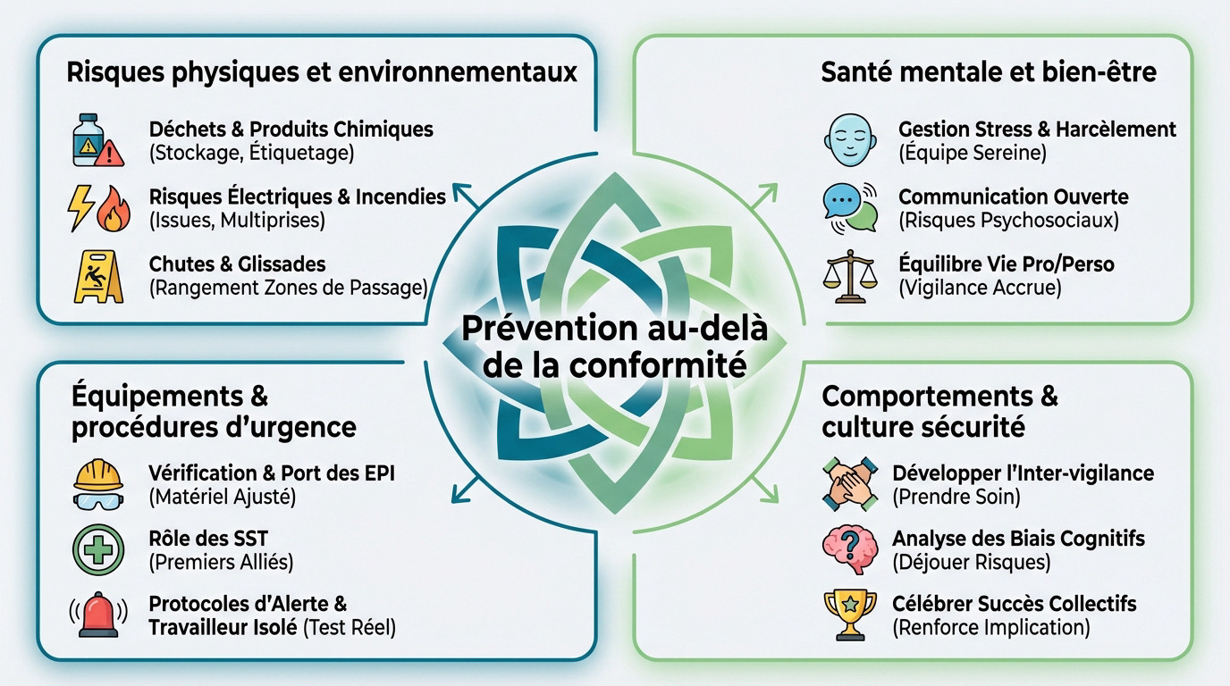 Réunion d'équipe pour une causerie sécurité participative en entreprise