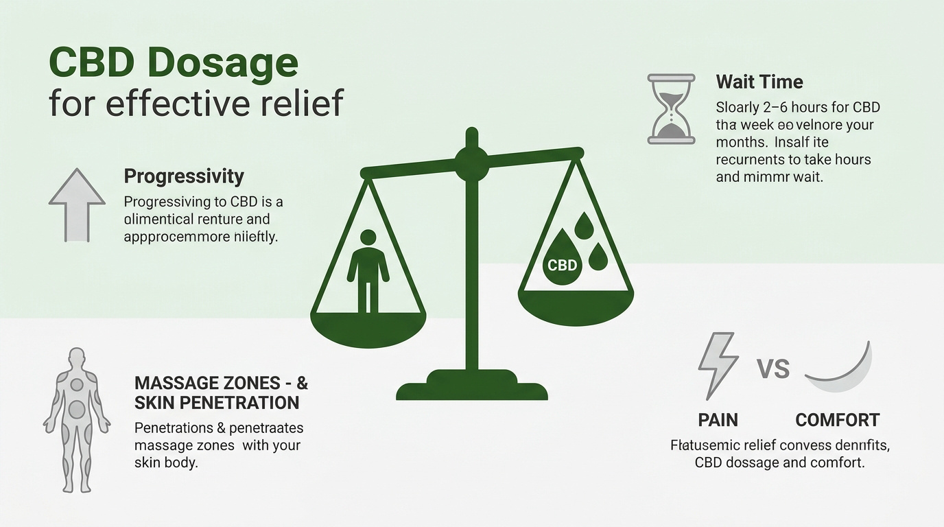 Tableau récapitulatif du dosage CBD selon le poids corporel pour soulager le dos
