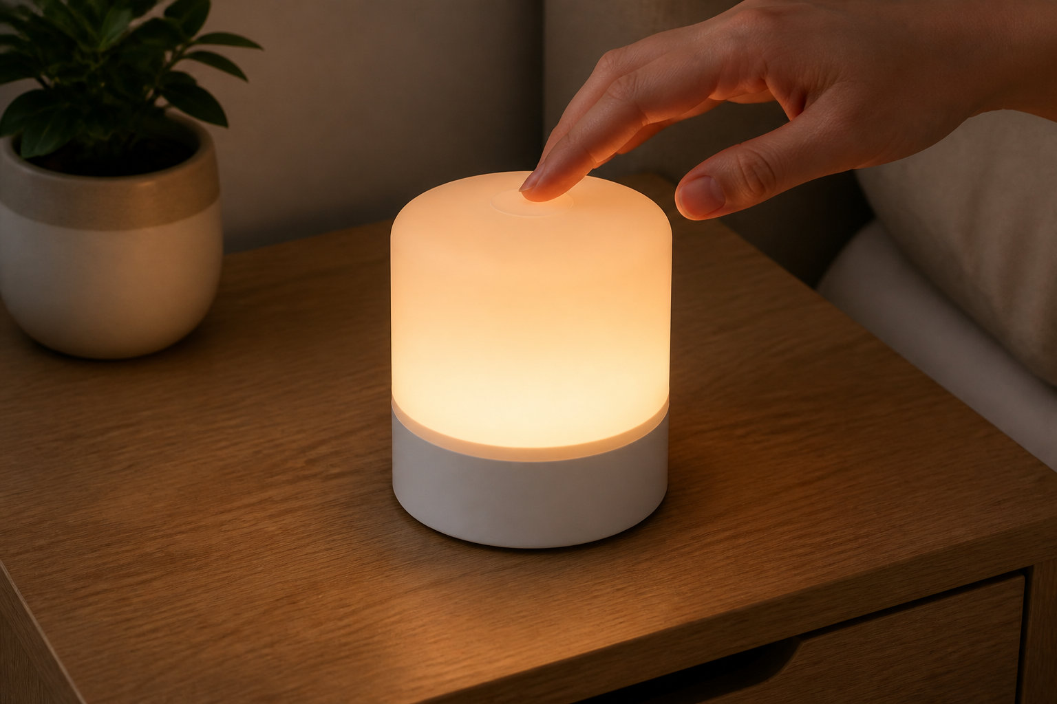 Veilleuse bébé rechargeable tactile RGB : l'éveil par la couleur