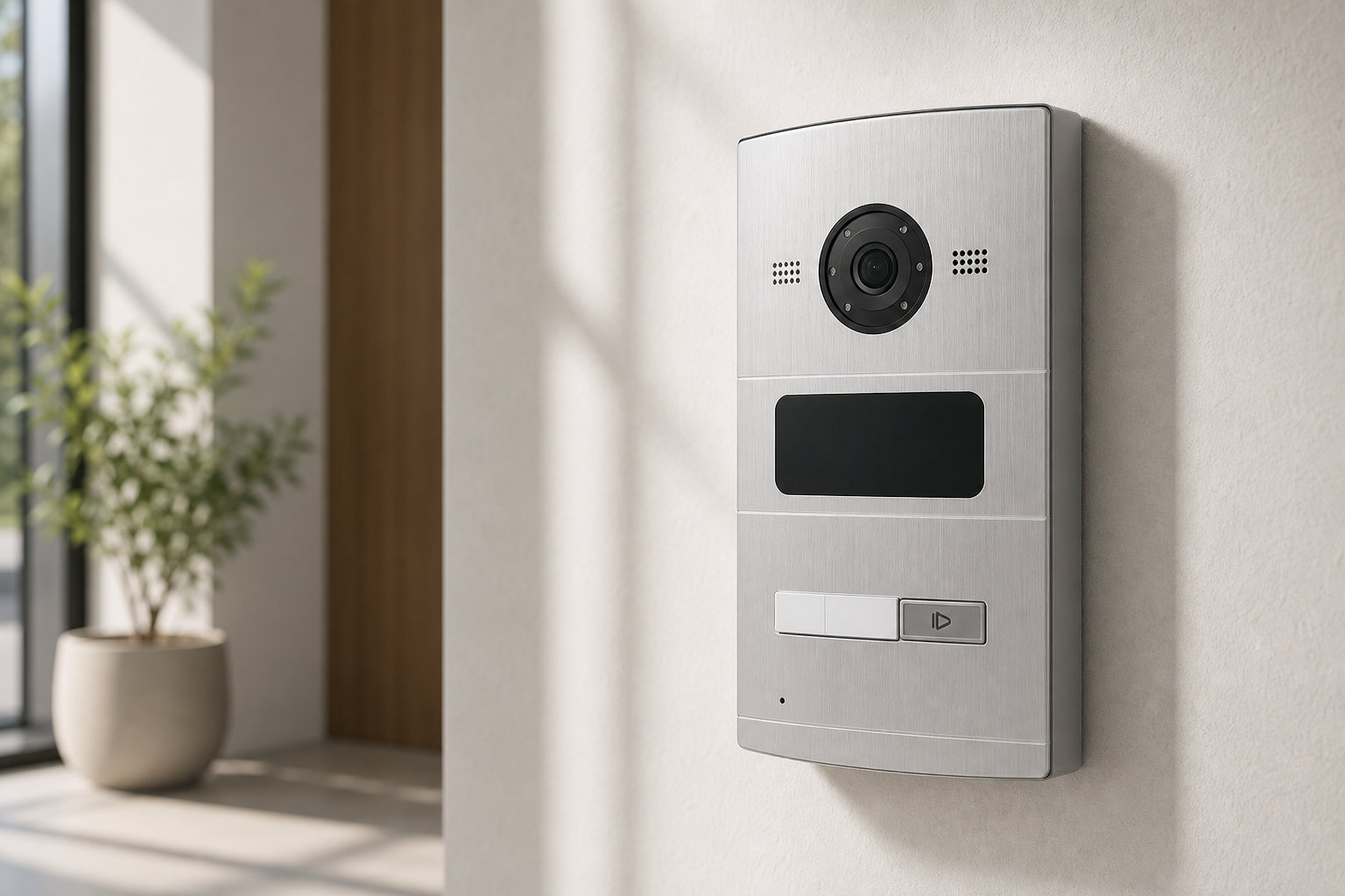 Hikvision DS-KV8102-IM : la fiabilité de l'IP en finition aluminium