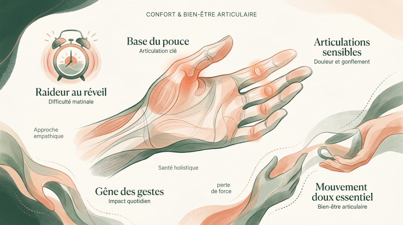 Arthrose main : comprendre et soulager au quotidien Zones sensibles de l'arthrose de la main
