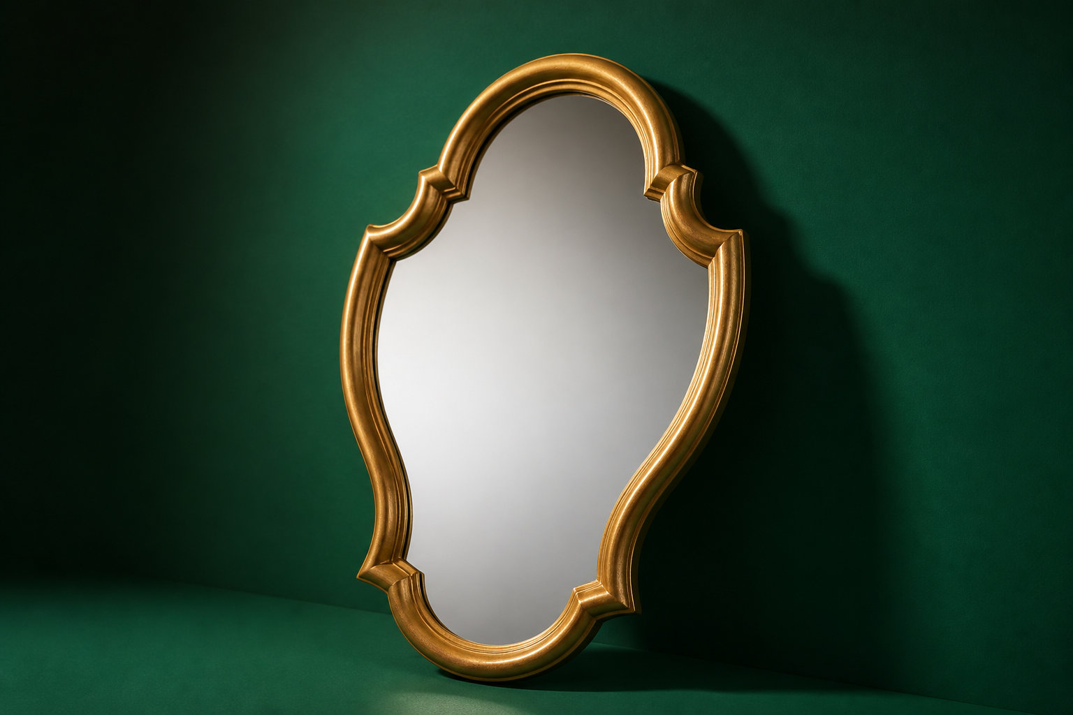 Miroir baroque en bois doré