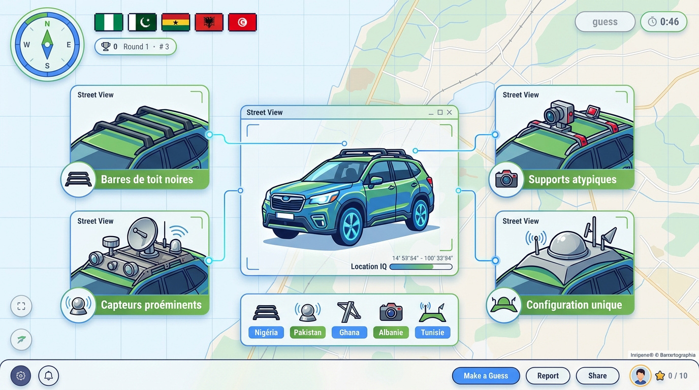 Analyse des équipements de toit des Google Cars pour GeoGuessr
