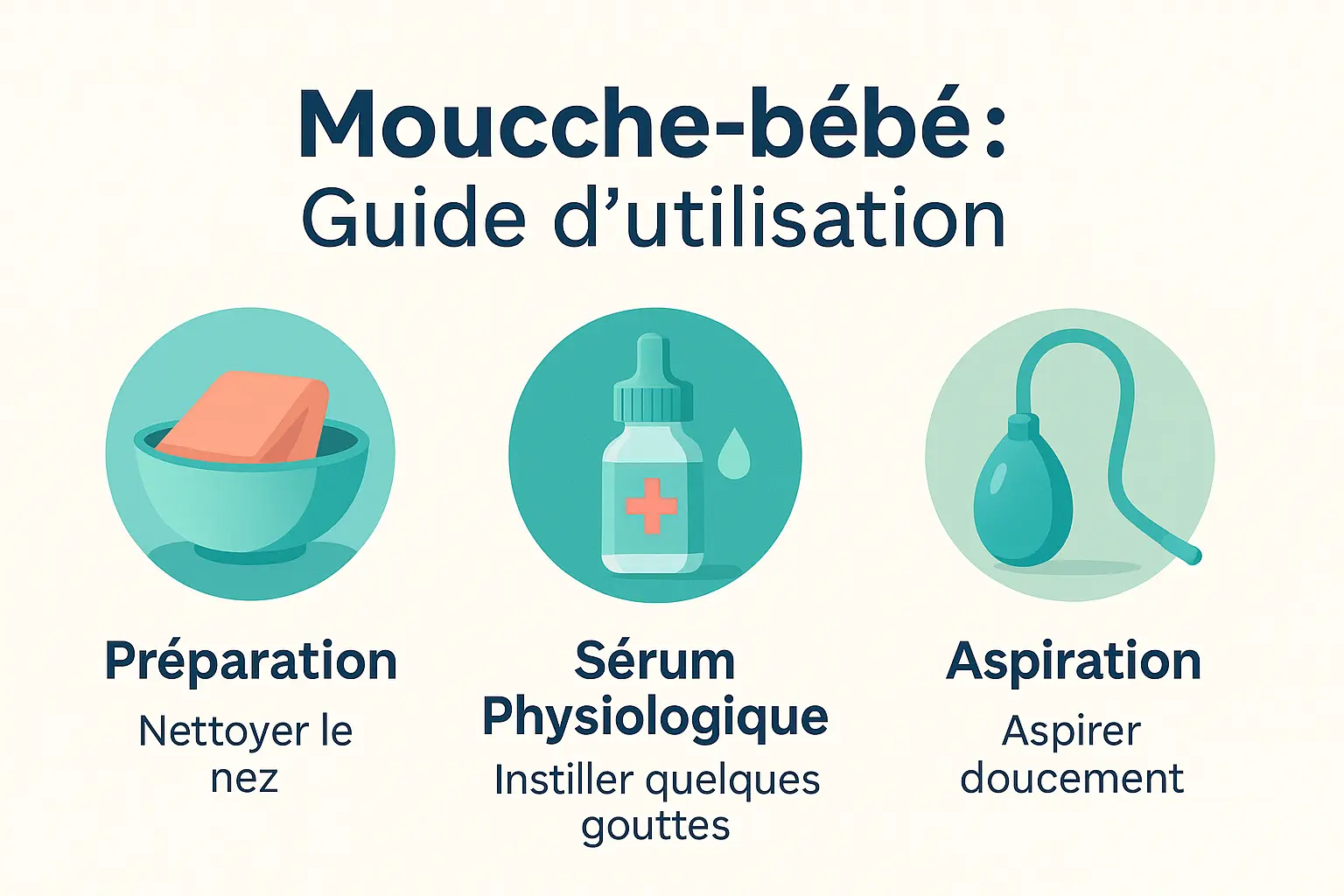 Guide d'utilisation du mouche-bébé illustré
