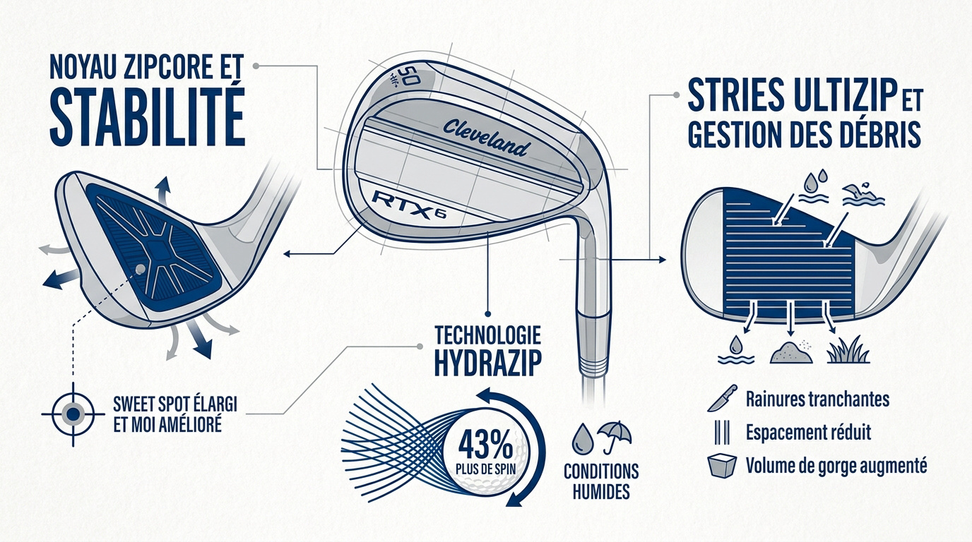 Technologies HydraZip et ZipCore du Cleveland RTX 6