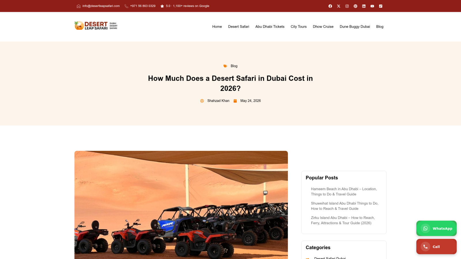 Desert Safari Dubai Prices and Smart Booking Tactics
