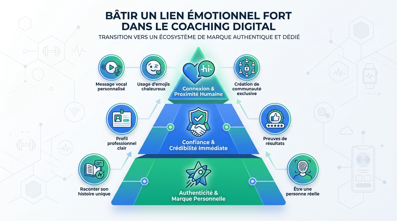 Infographie présentant les piliers du branding pour coach sportif