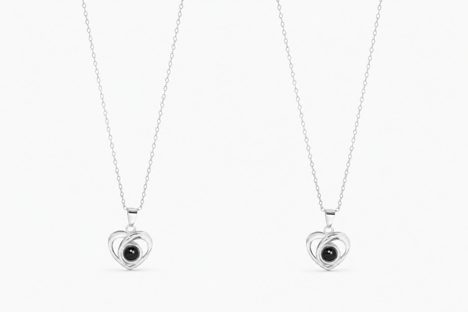 Pendentif coeur : projection photo personnalisé
