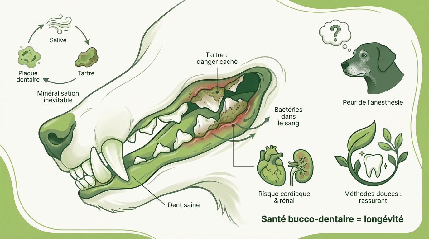 Détartrage canin : comparaison entre soins vétérinaires et méthodes douces