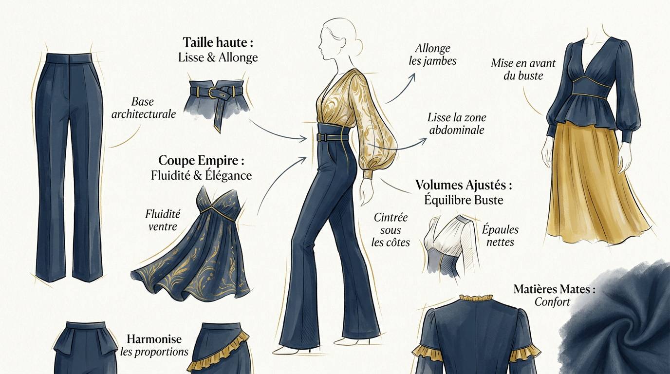 Guide visuel pour maîtriser les coupes de vêtements adaptées à la silhouette