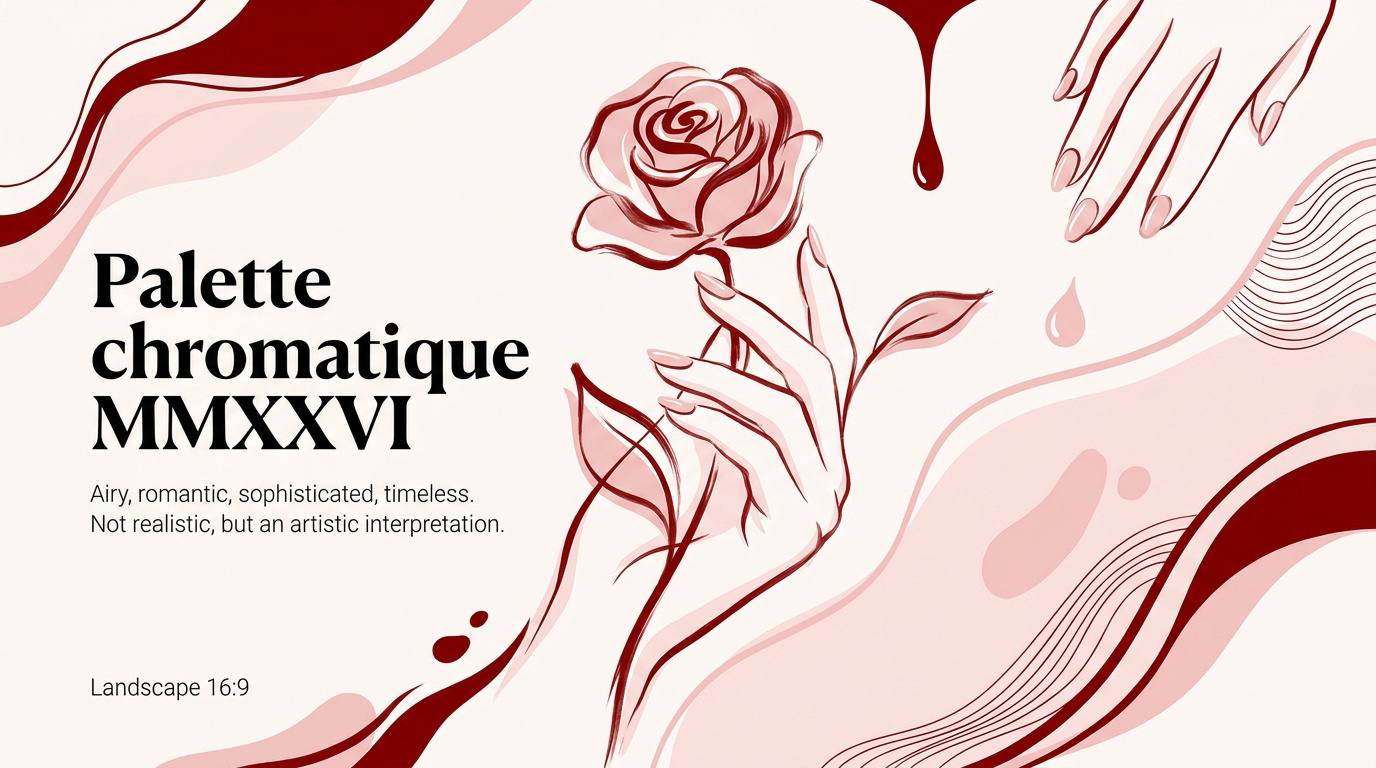 Manucure élégante Saint Valentin 2026 rouge et rose