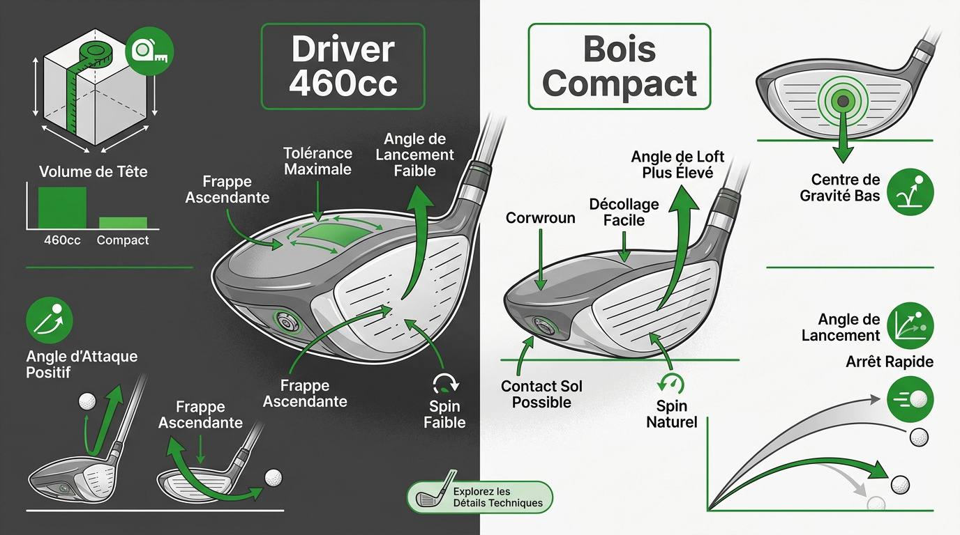 Comparaison technique driver et bois de parcours