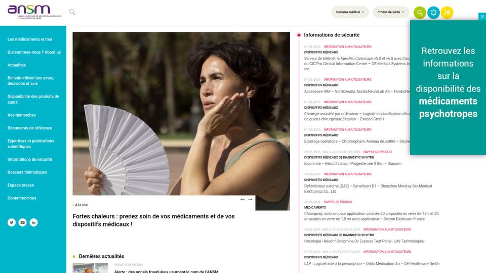 Précautions d'usage et signaux d'alerte médicale
