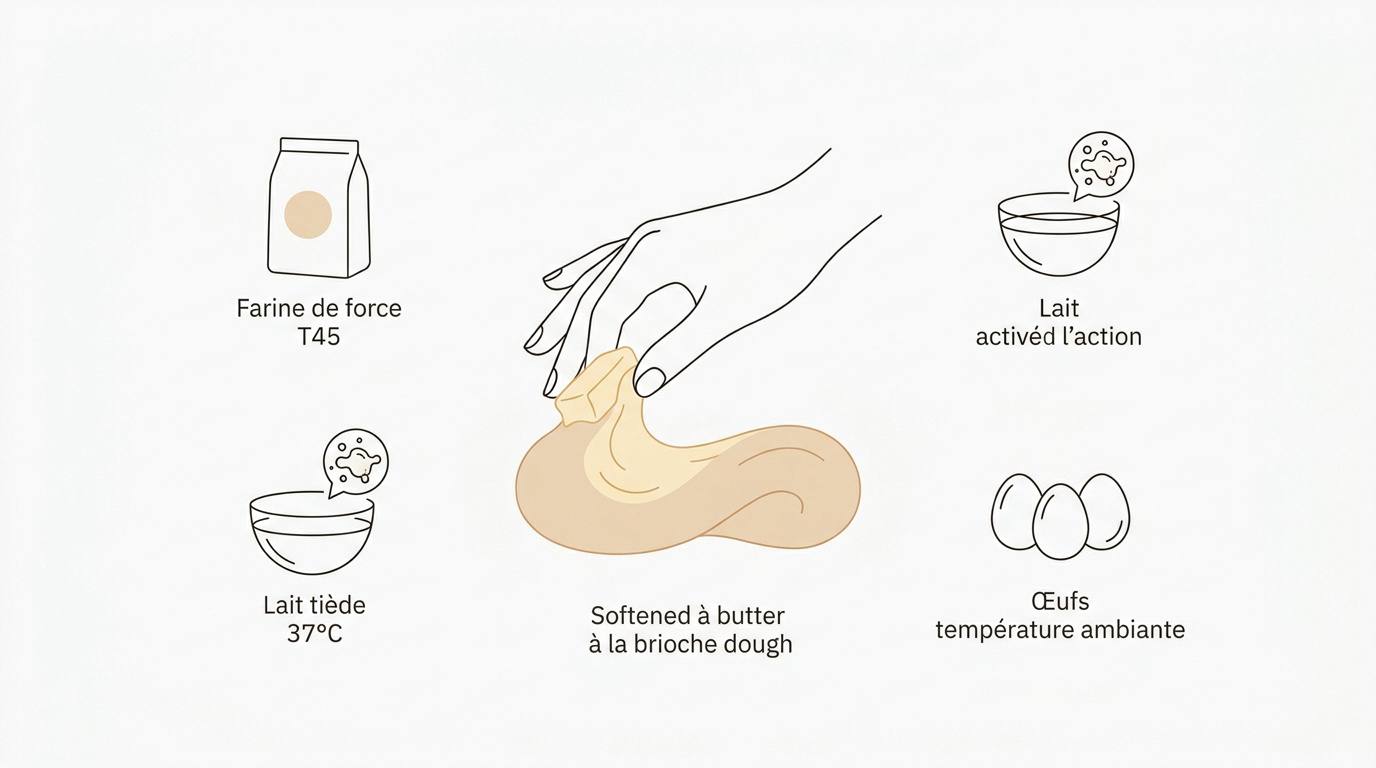 Ingrédients pour réussir la pâte à cinnamon rolls