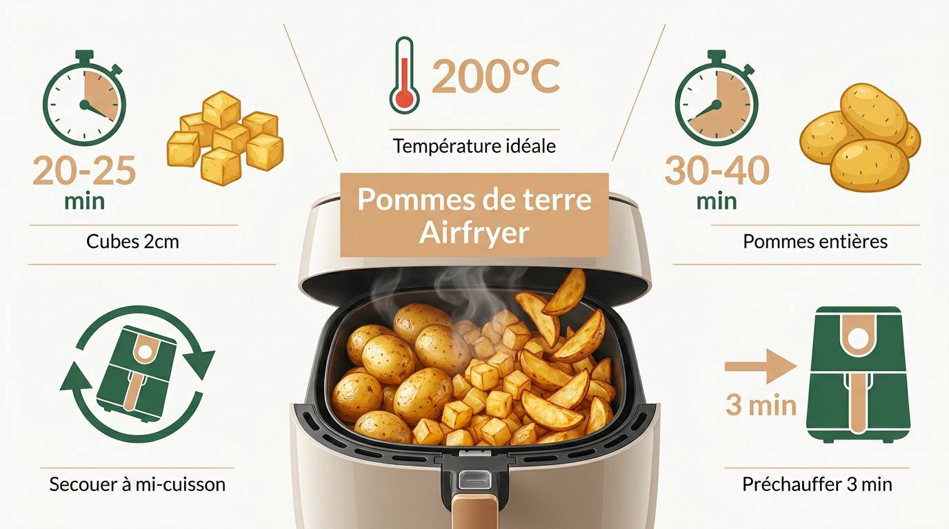 Pommes de terre rôties au air fryer