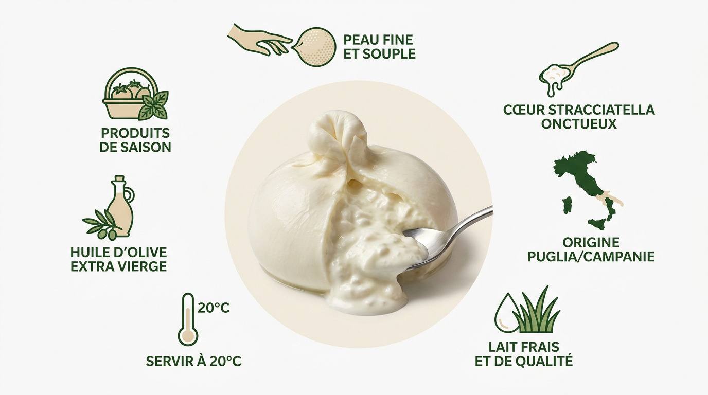 Burrata crémeuse ouverte avec tomates cerises et basilic frais