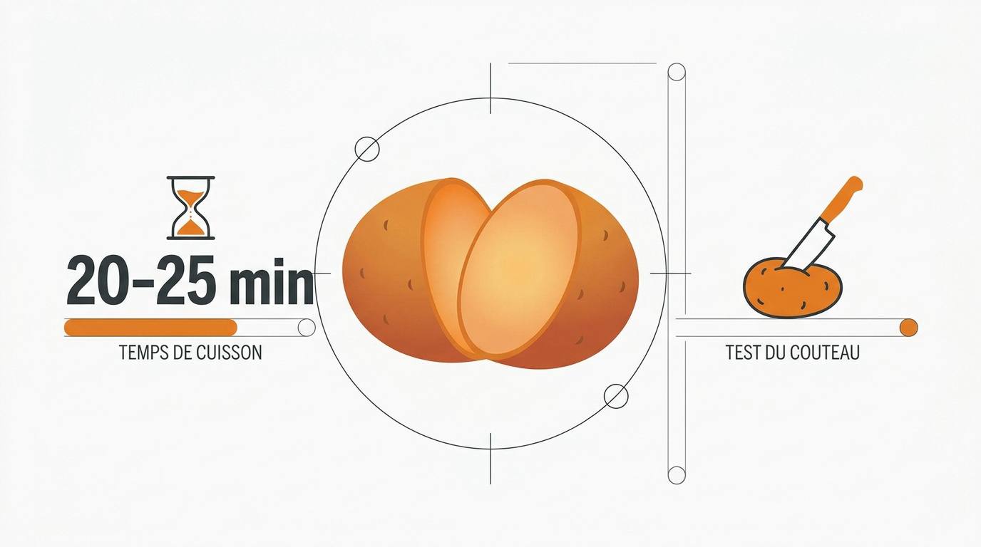 Test de cuisson d'une pomme de terre