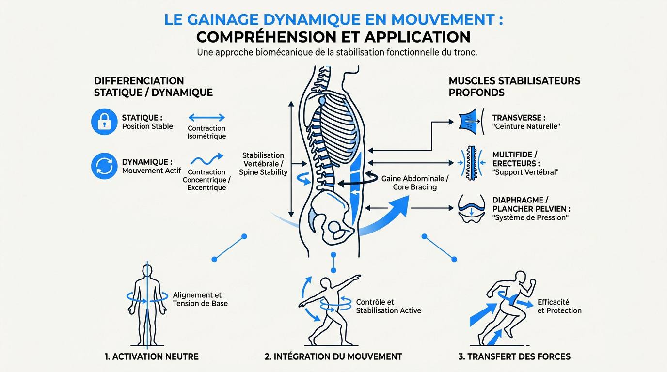 Schéma des muscles profonds du tronc