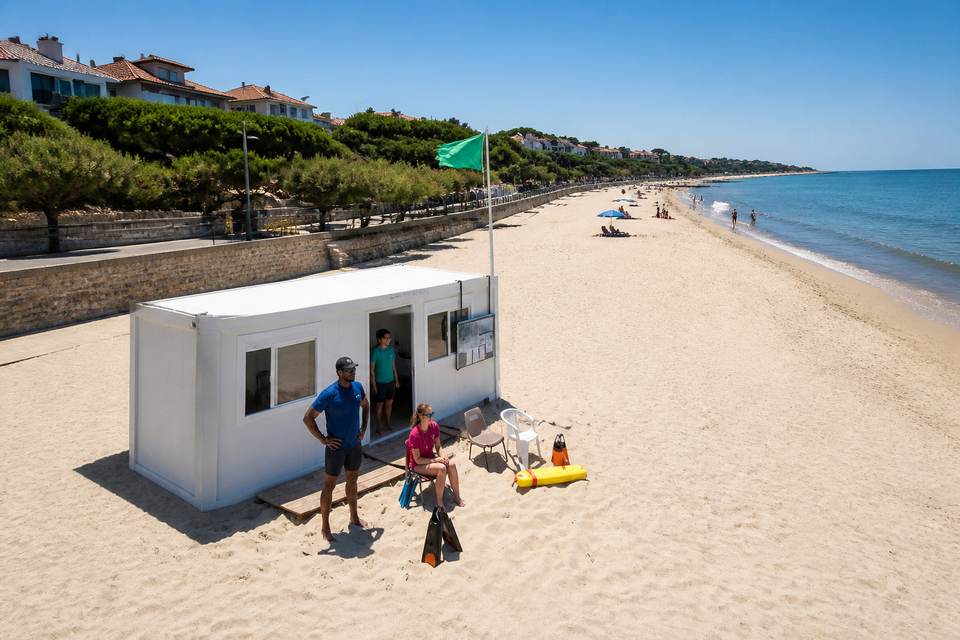Services disponibles et conditions de baignade sur le littoral