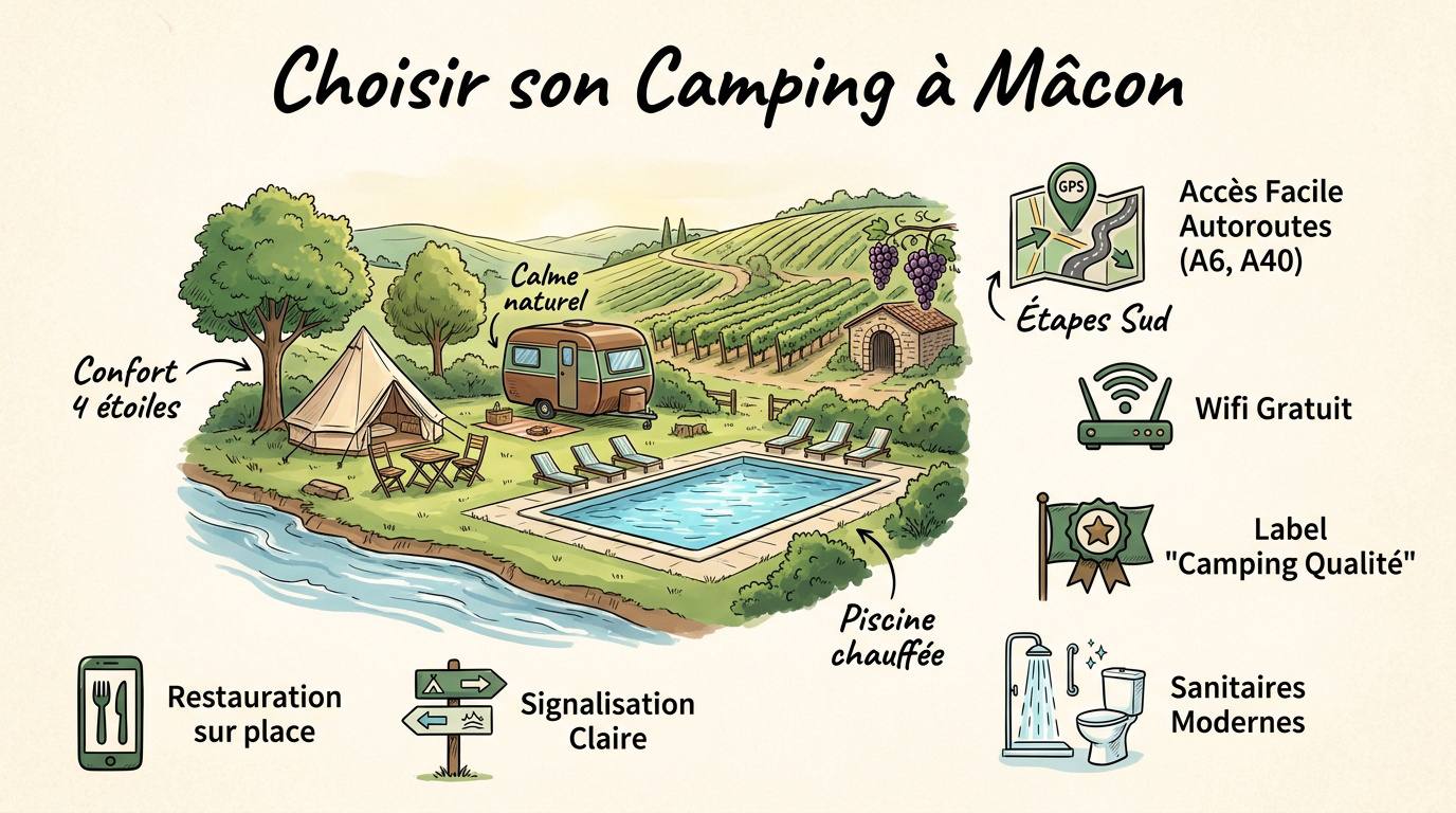 Infographie services campings Mâcon