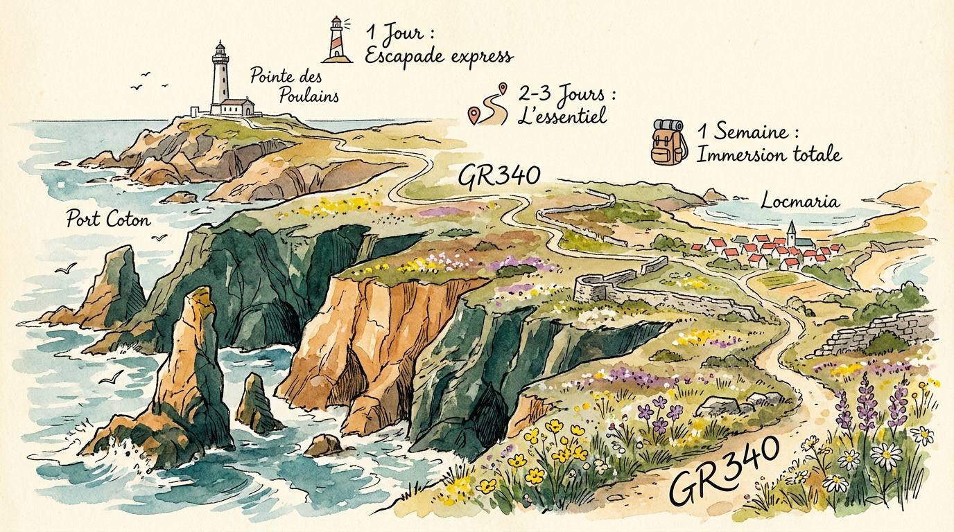 Carte de Belle-Île-en-Mer