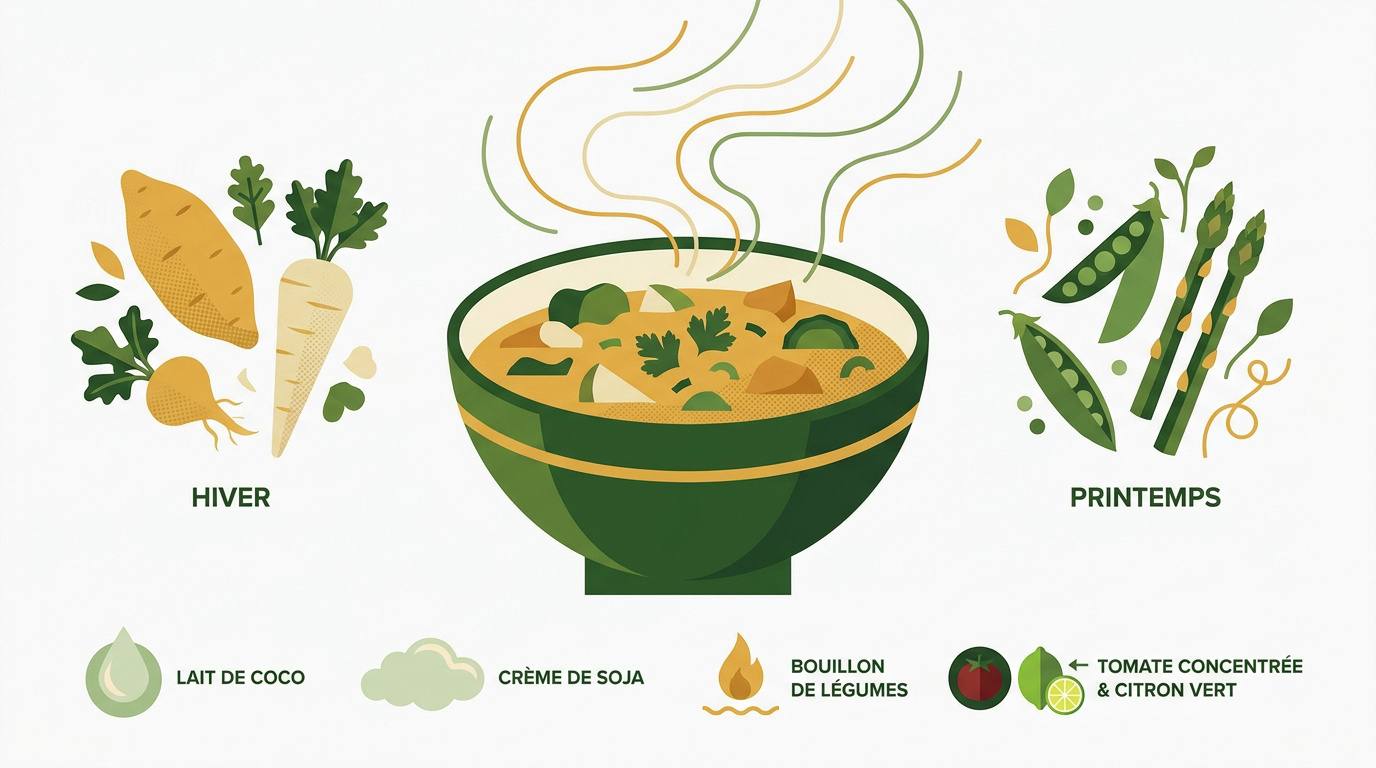 Légumes de saison curry