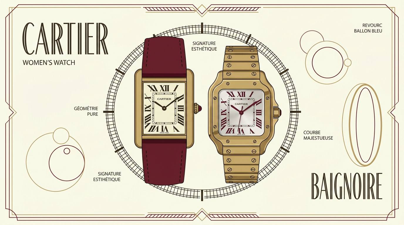 Montres Cartier iconiques Art déco