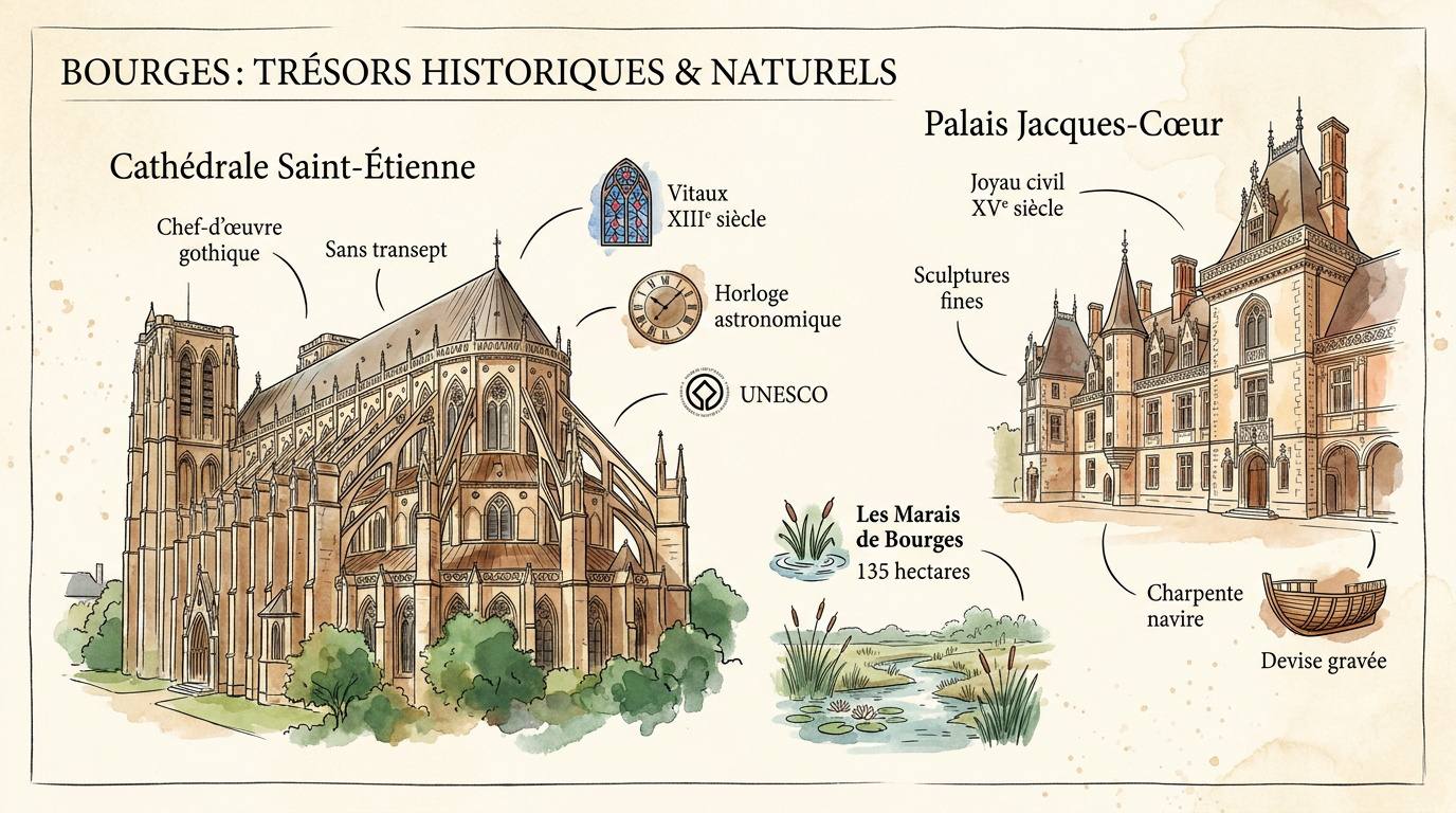 Cathédrale Saint-Étienne de Bourges et Palais Jacques-Cœur