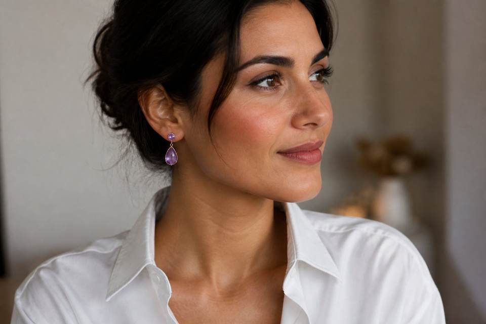 L'art de choisir sa boucle d'oreille améthyste selon son style