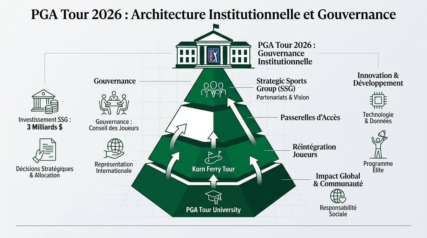 Architecture institutionnelle du PGA Tour 2026