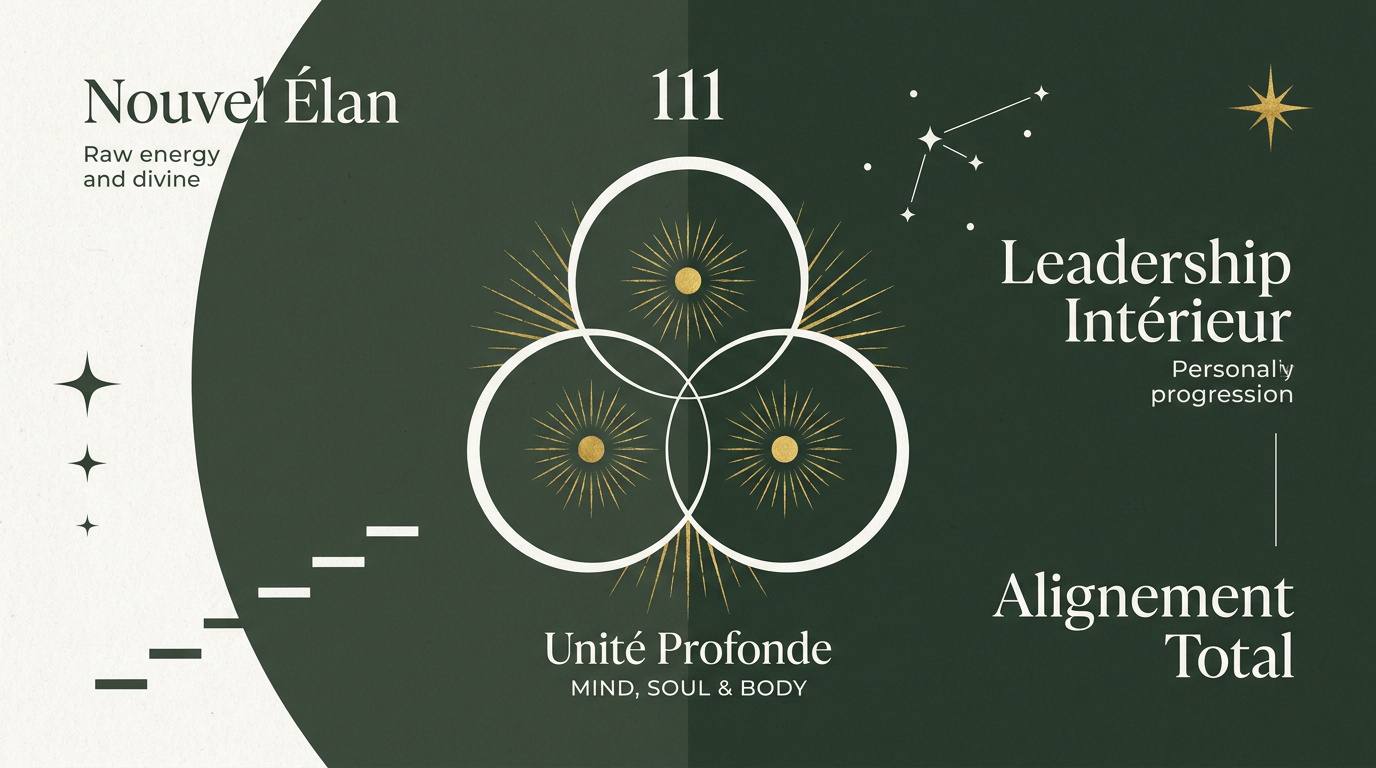 Illustration du nombre 111 symbolisant le renouveau spirituel et l'unité